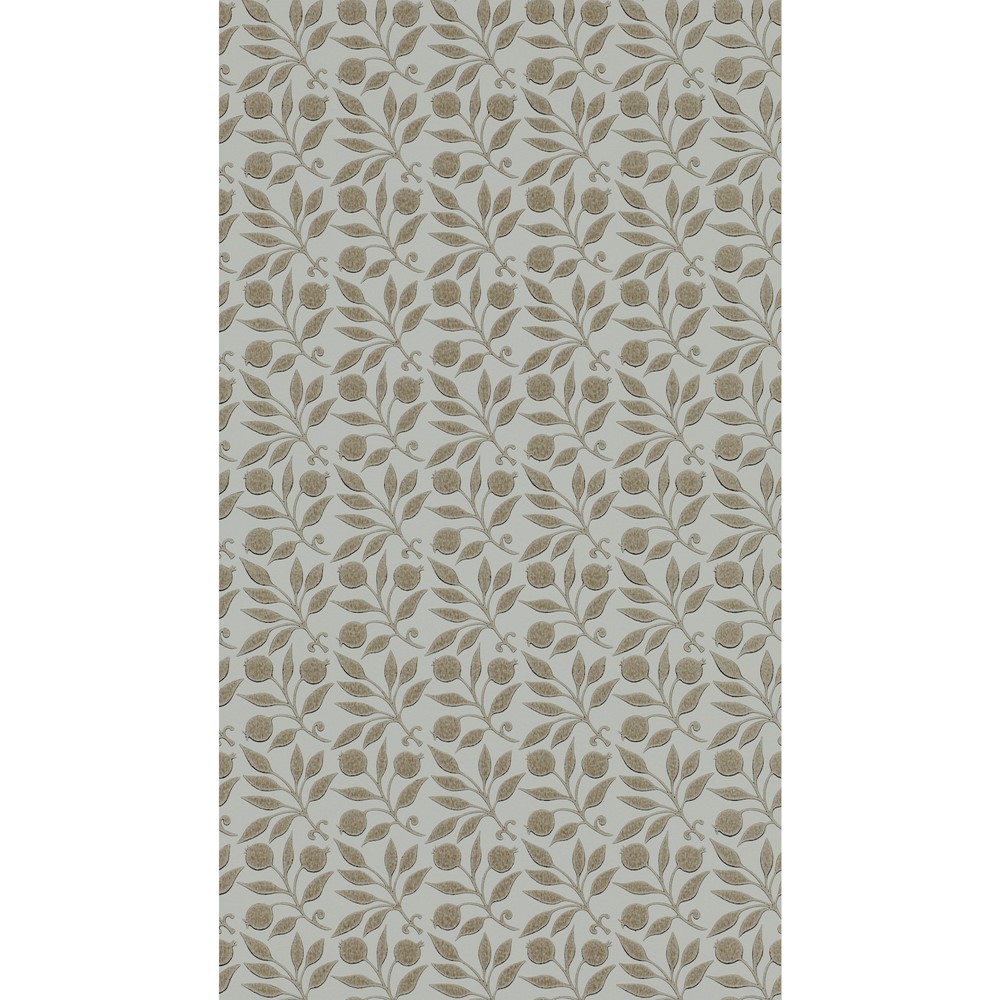 Rosehip Wallpaper 214709 by Morris & Co in Linen Beige